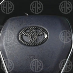 Toyota Corolla Premium Steering Wheel Monogram Emblem Forged Finish