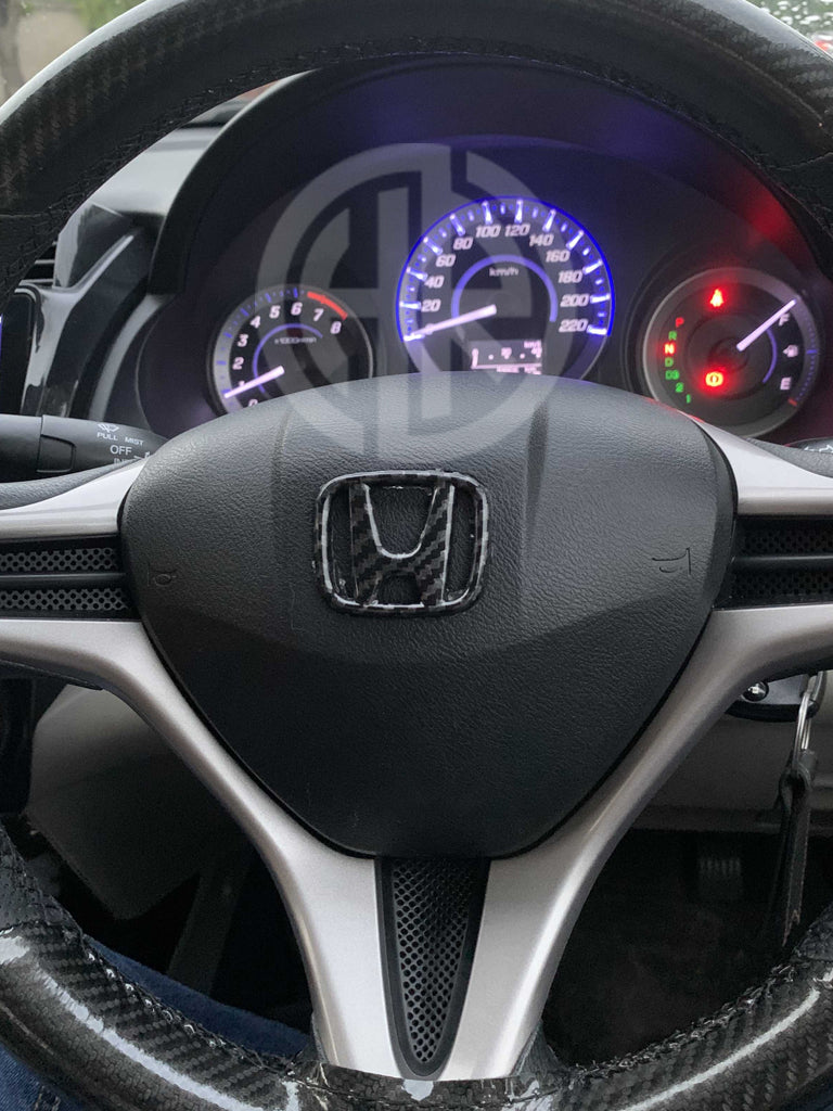 Premium Steering Wheel Monogram For Honda City – Grey Forged Shade