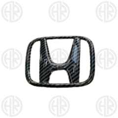 Honda Civic Steering Monogram Red Forged Carbon Fiber Interior Emblem