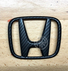 Steering Monogram in Red Forged Carbon Fiber Honda Civic – Sporty Interior Upgrade