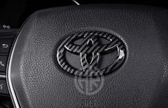 Carbon Fiber Monogram For Steering Wheel for Toyota Corolla