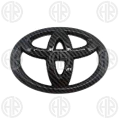 Toyota Corolla Carbon Fiber Steering Wheel Emblem Sporty Red Design