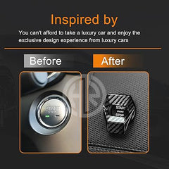 Carbon Fiber Push Start Cover For Cars