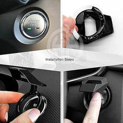 Carbon Fiber Push Start Cover For Cars