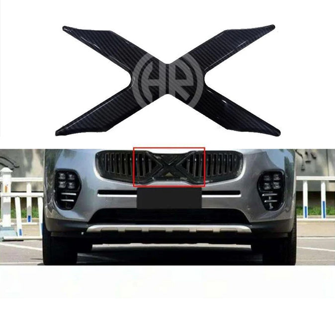 Carbon Fiber X Grill Logo for KIA SPORTAGE 2019-2021