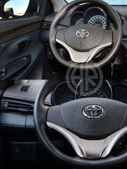 Steering Monogram in Glossy Black for Toyota Corolla