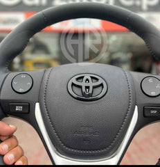 Steering Monogram in Glossy Black for Toyota Corolla