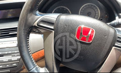 Steering Wheel Monogram in Red Texture Universal Fit for Honda