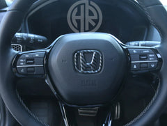 Carbon Fiber Steering Monogram for Honda Civic