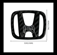 Carbon Fiber Steering Logo for Honda Civic