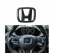 Carbon Fiber Steering Logo for Honda Civic