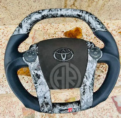Carbon Fiber Hydro Dip Steering Wheel for Toyota AQUA