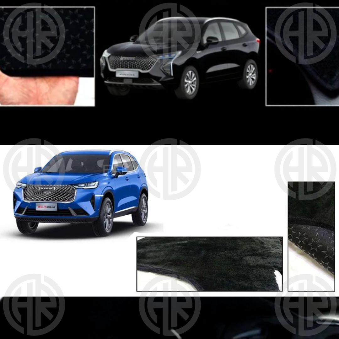Haval H6 Velvet Dashboard Mat Luxury Look with Logo Embroidery