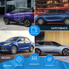 Car Sunshade and Side Curtains for MG ZS - UV Protection and Interior Comfort