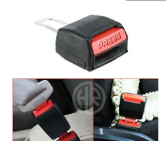Universal Fit Double Buckle Black Pair Seat Belt Clips
