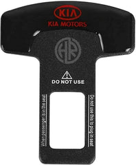 Mini Plastic Seat Belt Clip Black Pair for Kia Sportage