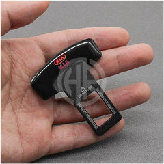 Mini Plastic Seat Belt Clip Black Pair for Kia Sportage