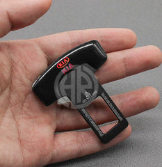 Mini Plastic Seat Belt Clip Black Pair for Kia Sportage