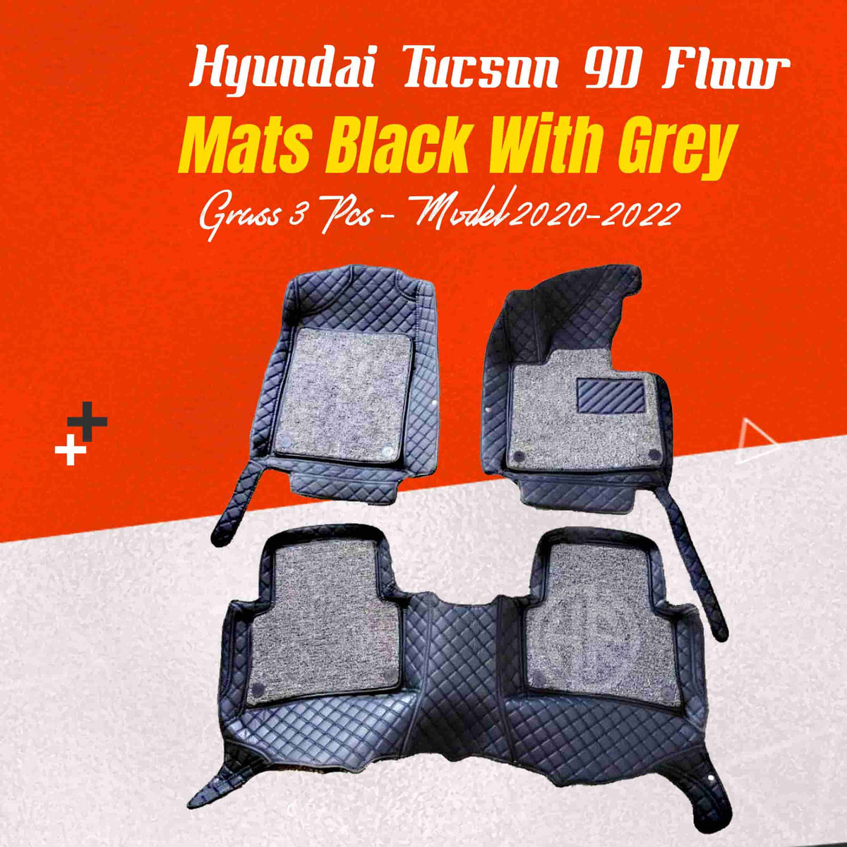 9D Floor Mats 3Pcs for Hyundai Tucson