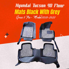 9D Floor Mats 3Pcs for Hyundai Tucson