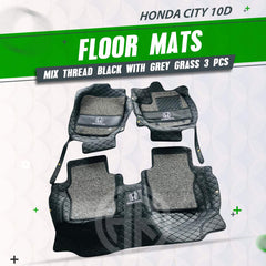 10D Floor Mats 3Pcs for Honda Civic 2016-2022