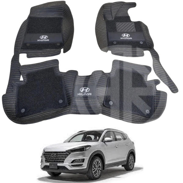 10D Floor Mats 3Pcs for Hyundai Tucson