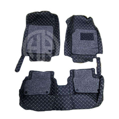 10D Floor Mats Black With Black Grass 3Pcs for KIA PICANTO 2019-2022