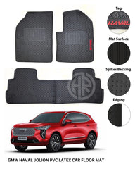 PVC Rubber Latex Floor Mats 3 Pcs Black for Haval H6 2021-2024