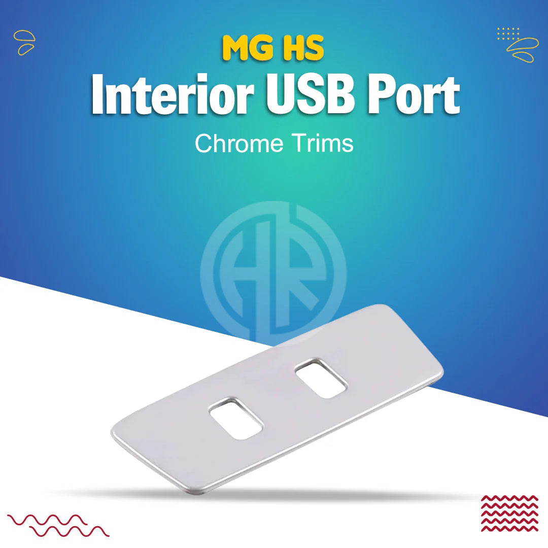 Interior USB Port Chrome Trims for MG HS 2020-2021