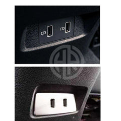 Interior USB Port Chrome Trims for MG HS 2020-2021
