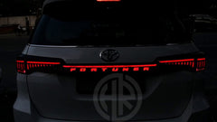LED Trunk Garnish Chrome for Toyota Fortuner 2016-2021