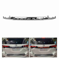 LED Trunk Garnish Chrome for Toyota Fortuner 2016-2021