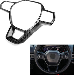 Carbon Fiber Steering Trim 1 Piece for Honda Civic 2022