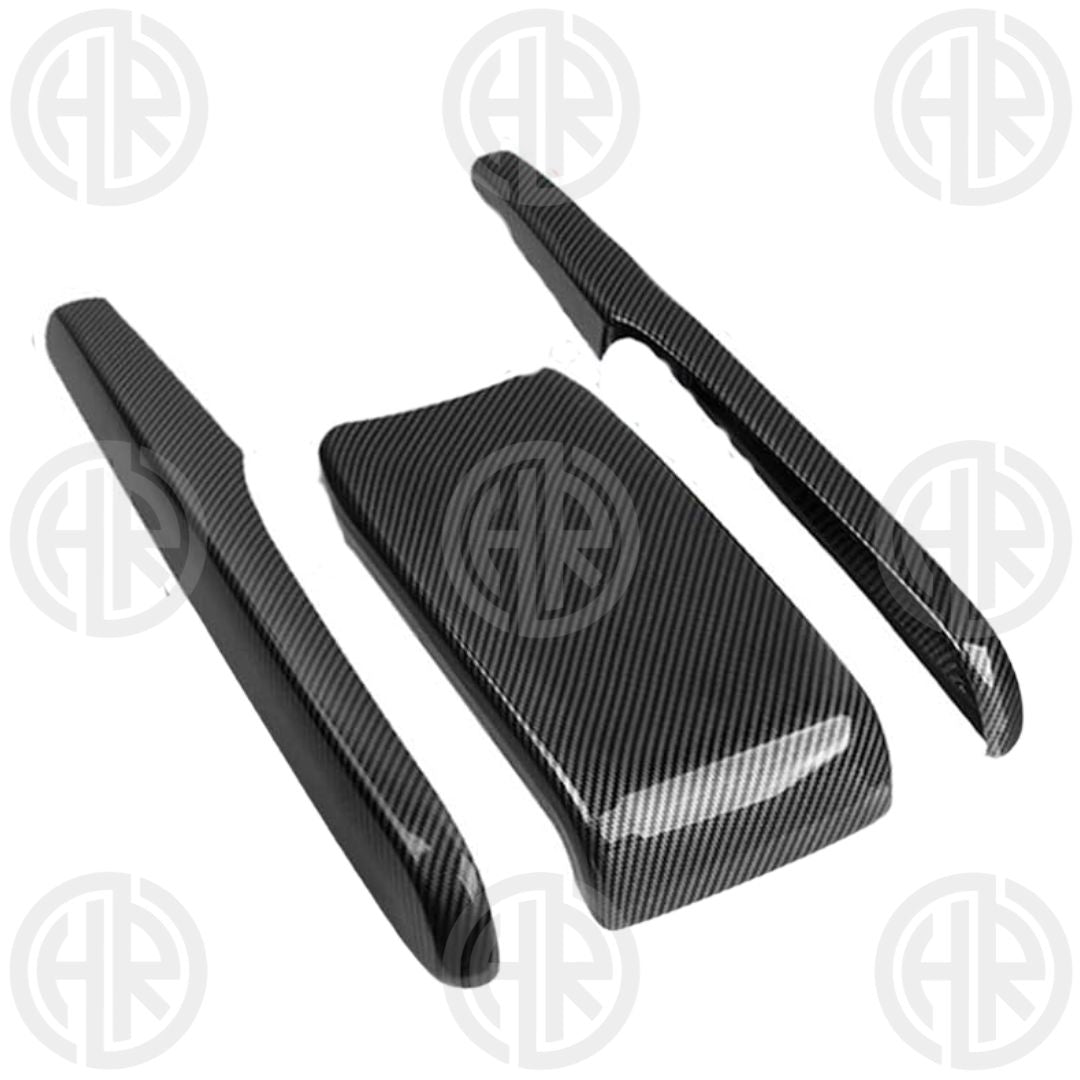 Honda Civic (2016–21) Carbon Fiber Armrest Trim Cover Sleek Upgrade