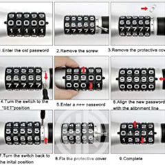 Steering Wheel Lock 5 Password Coded Lock