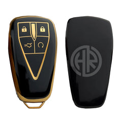 TPU Key Cover in Grey & Gold Texture for CHANGAN OSHAN X7