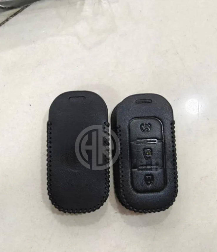 Leather Key Cover with Key Chain Ring Black for Glory 580 pro