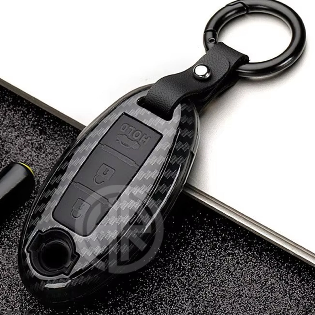Premium Carbon Fiber Key Cover Case Nissan Note