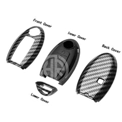 Premium Carbon Fiber Key Cover Case Nissan Note