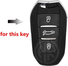 Carbon Fiber Key Cover for PEUGEOT 2008