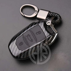 Carbon Fiber Key Cover for PEUGEOT 2008