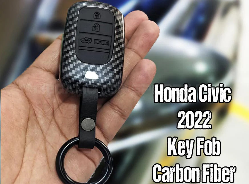Carbon Fiber Key Cover for Honda Civic 2022 (3 Button)
