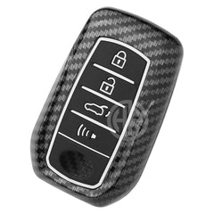 Toyota Fortuner Key Cover in Carbon Fiber Stylish & Scratch Resistant (4 Button)
