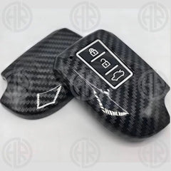 Toyota Yaris 1.5 Key Cover in Carbon Fiber Sleek Black Protection Case