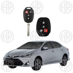Toyota Corolla 2014–2016 Silicone PVC Key Cover Stylish & Protective (4 Button