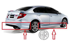 Premium Side Skirts Unpainted with Aesthetics for Honda Rebirth
