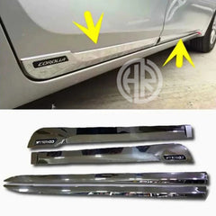 Door Molding Chrome Lower (4Pcs) For Toyota Corolla