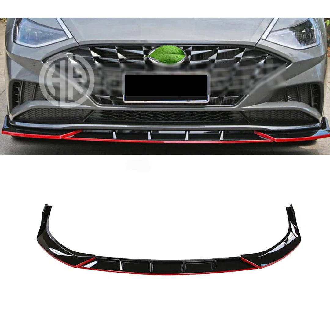 Glossy Black Front Bumper Splitter for Hyundai Sonata