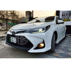 Camry Style Front Bumper with Chrome for Toyota Corolla Altis X