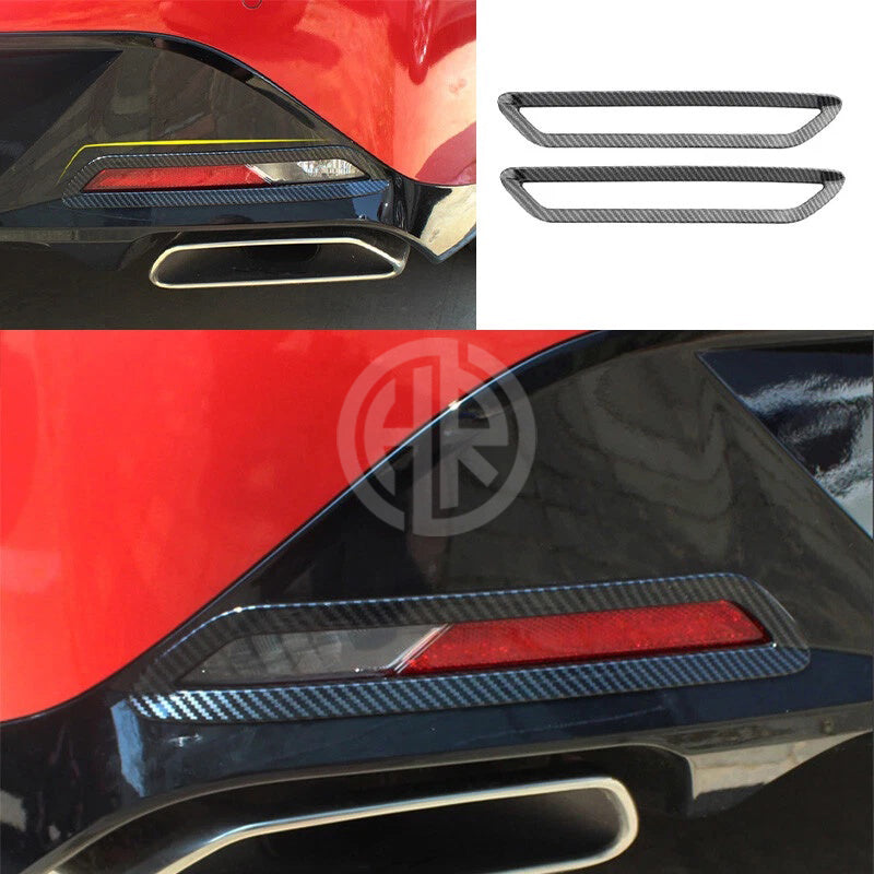 Carbon Fiber Back Bumper Reflector Covers for Hyundai Sonata